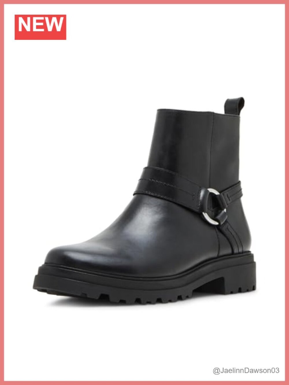Blondo Women's Leather Waterproof Ankle Boots Zip Motorcycle Bootie